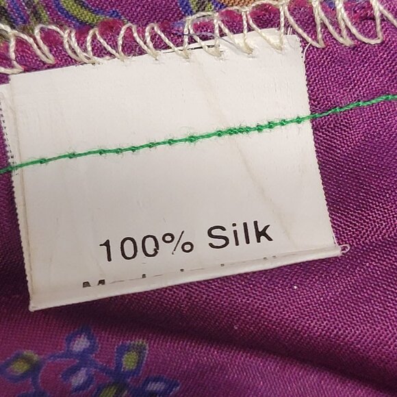 Custom Made Silk Top Purple Bolero Blazer Butterfly Sleeves Size S - NEW ! - Picture 8 of 16